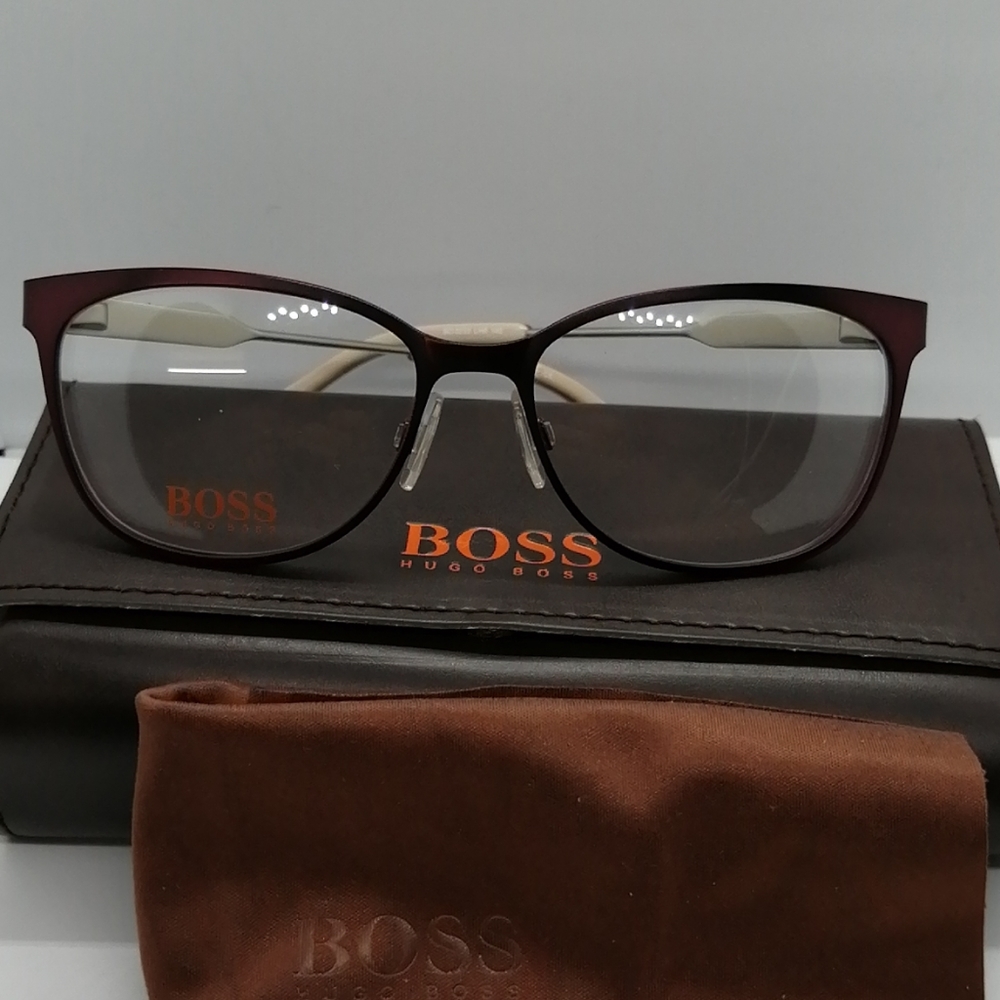 New/Authentic Eyeglass Hugo Boss Orange BO233 PLUM - Picture 1 of 9